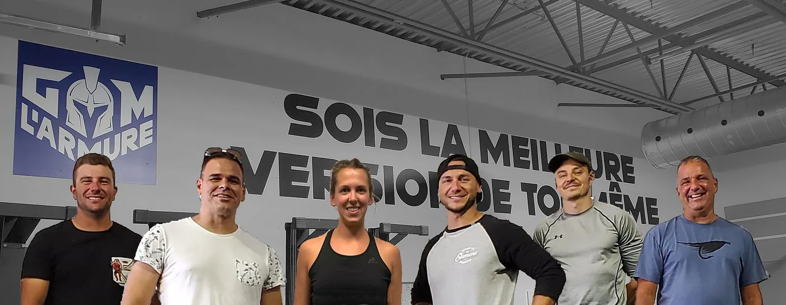 L'équipe de propriétaires du Gym l'Armure